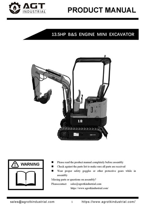 h13r mini excavator specs|agt 13.5hp excavator manual.